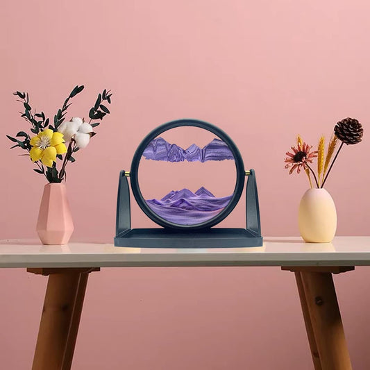 3D Moving Sand Art Frame | Relaxing Liquid Motion Decor for Home & Office