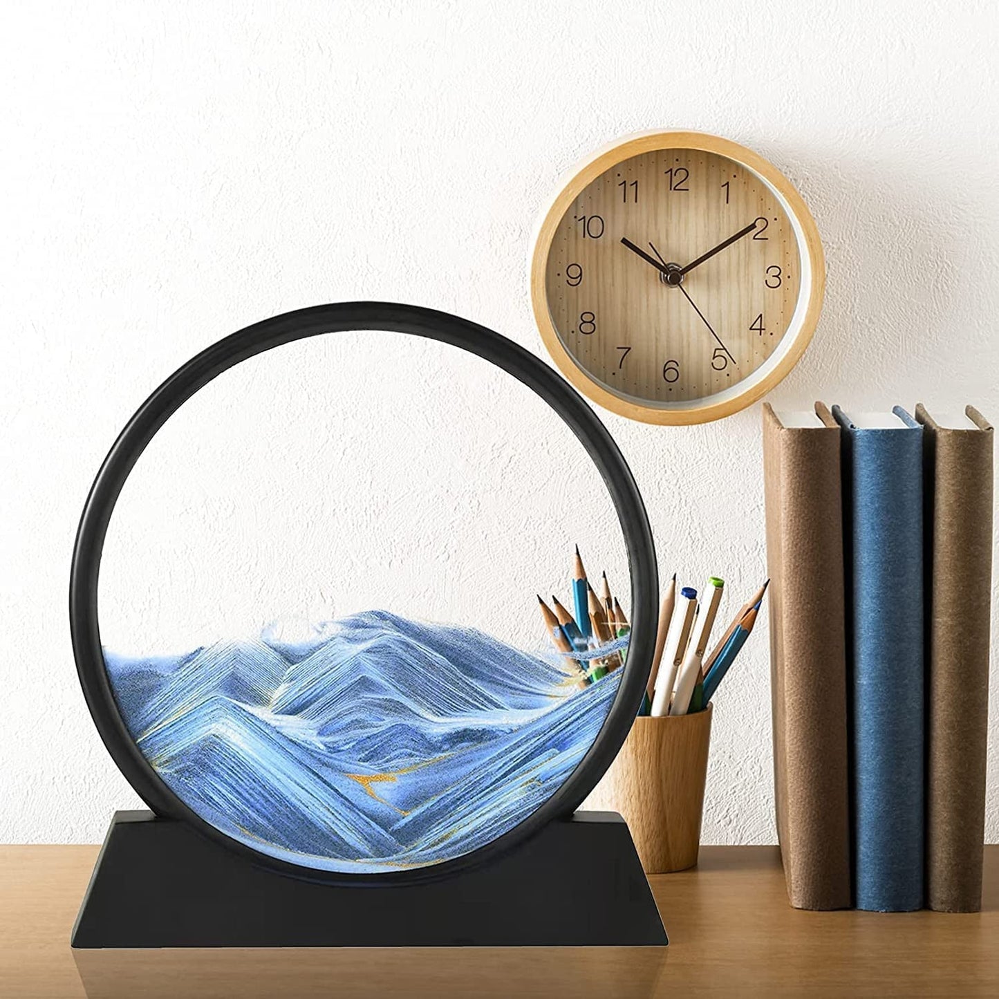 3D Moving Sand Art Frame | Relaxing Liquid Motion Decor for Home & Office
