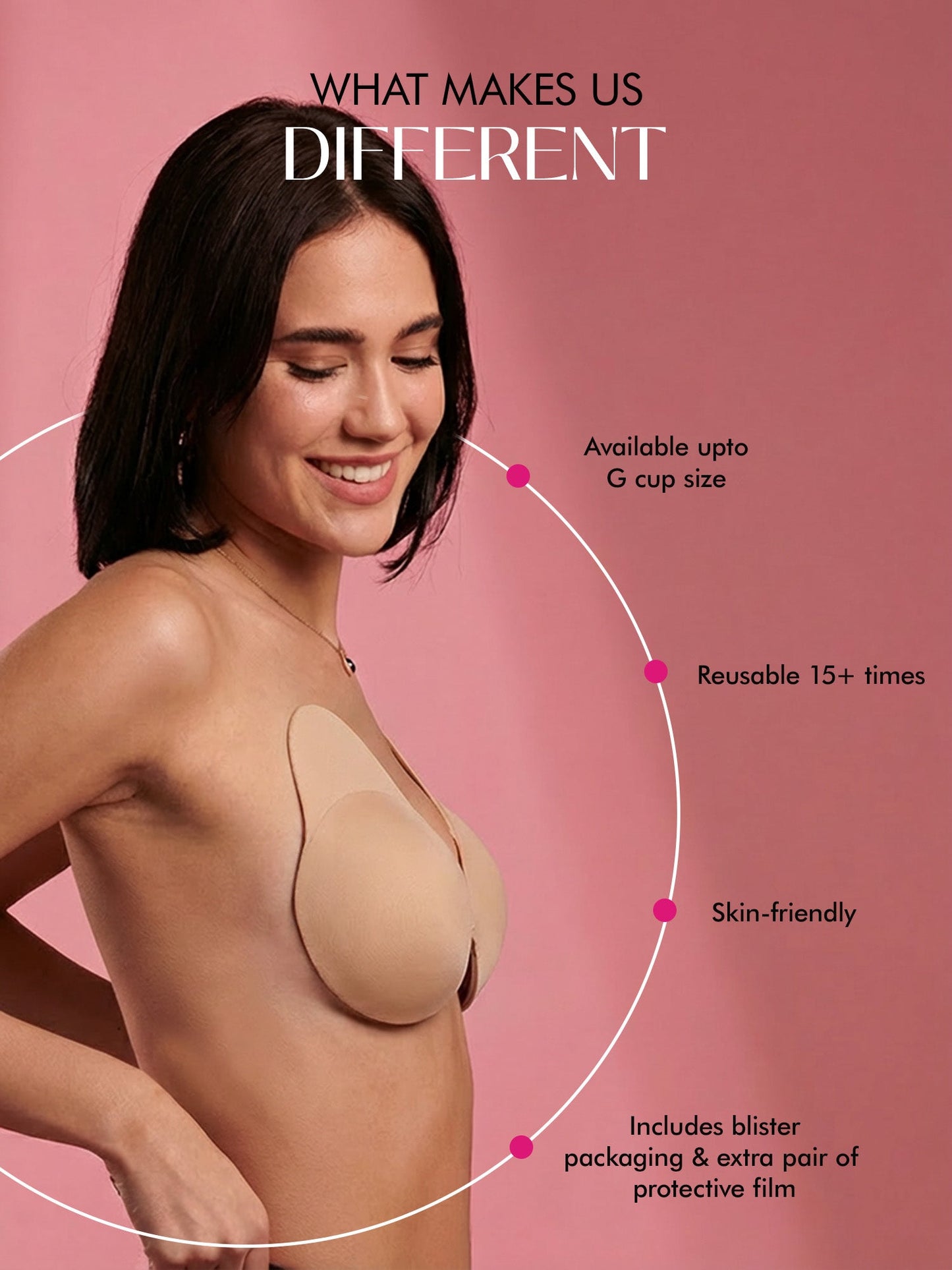 Reusable Breast Cups | Strapless Lift & Cover Pads for Backless Outfits