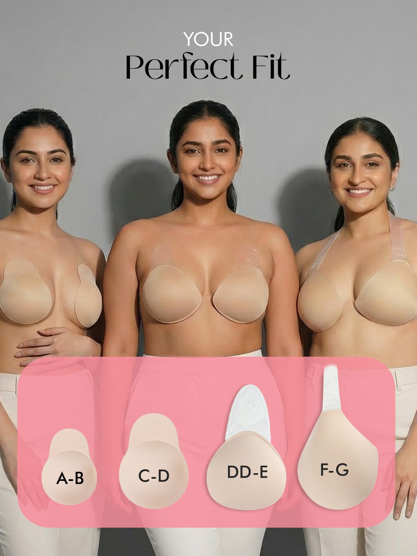 Reusable Breast Cups | Strapless Lift & Cover Pads for Backless Outfits