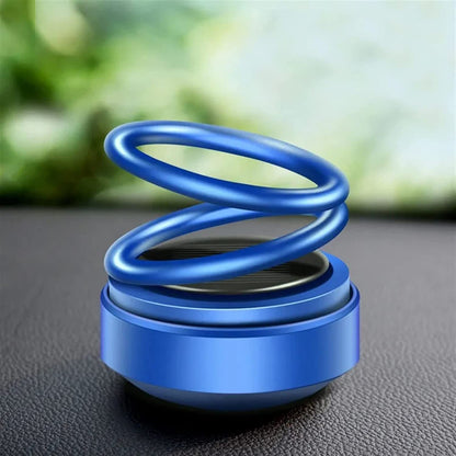 Solar Rotating Car Perfume Diffuser – 360° Automatic Air Freshener