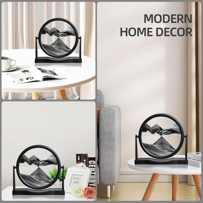 3D Moving Sand Art Frame | Relaxing Liquid Motion Decor for Home & Office