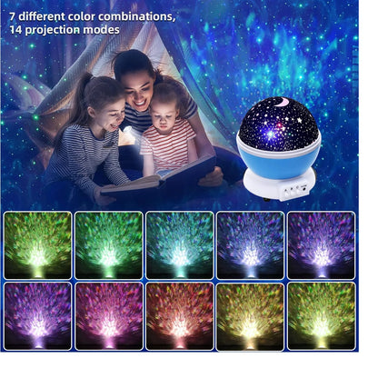 Galaxy Star Projector Night Lamp with Music & Timer