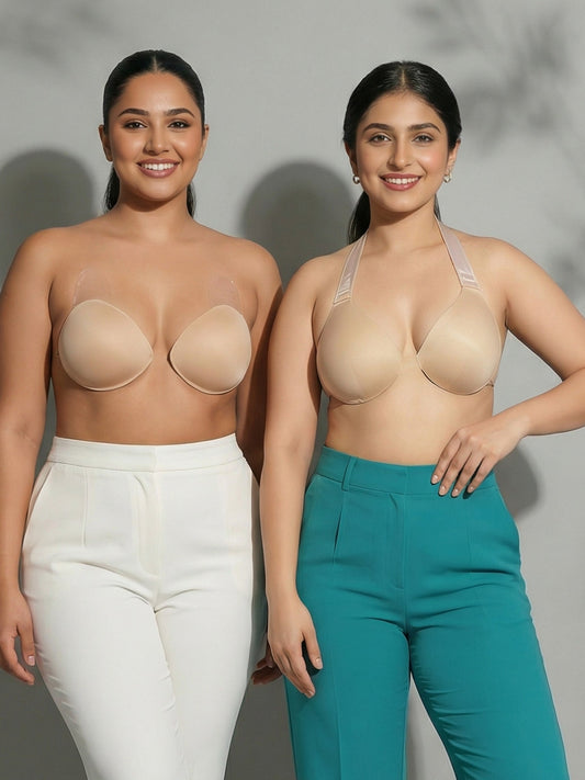 Reusable Breast Cups | Strapless Lift & Cover Pads for Backless Outfits