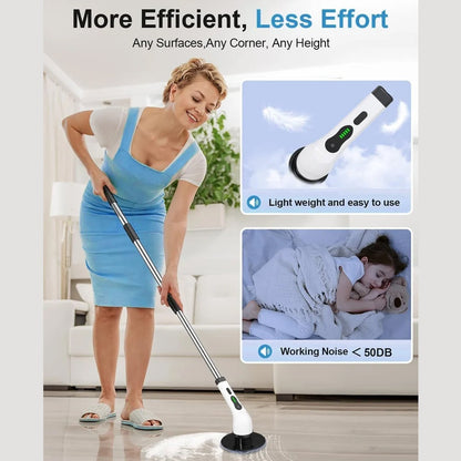 9-in-1 Electric Spin Scrubber – Cordless Power Cleaning Brush with Extendable Handle