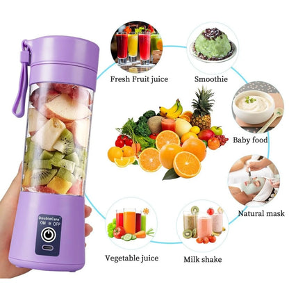 Portable USB Electric Juicer Blender | Rechargeable Protein Shaker & Smoothie Maker