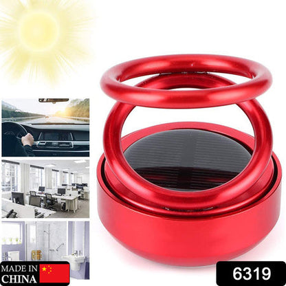 Solar Rotating Car Perfume Diffuser – 360° Automatic Air Freshener