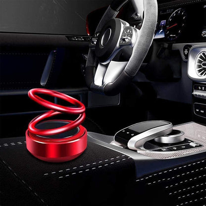Solar Rotating Car Perfume Diffuser – 360° Automatic Air Freshener