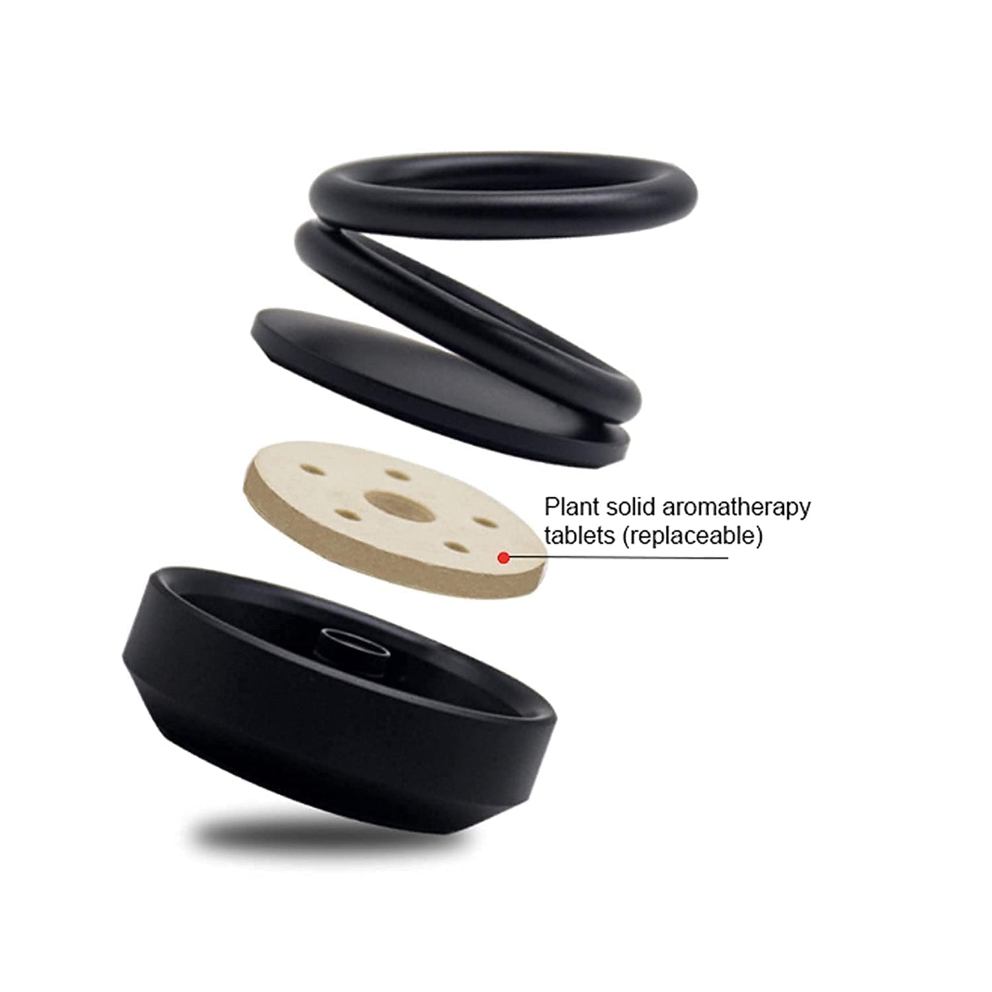 Solar Rotating Car Perfume Diffuser – 360° Automatic Air Freshener