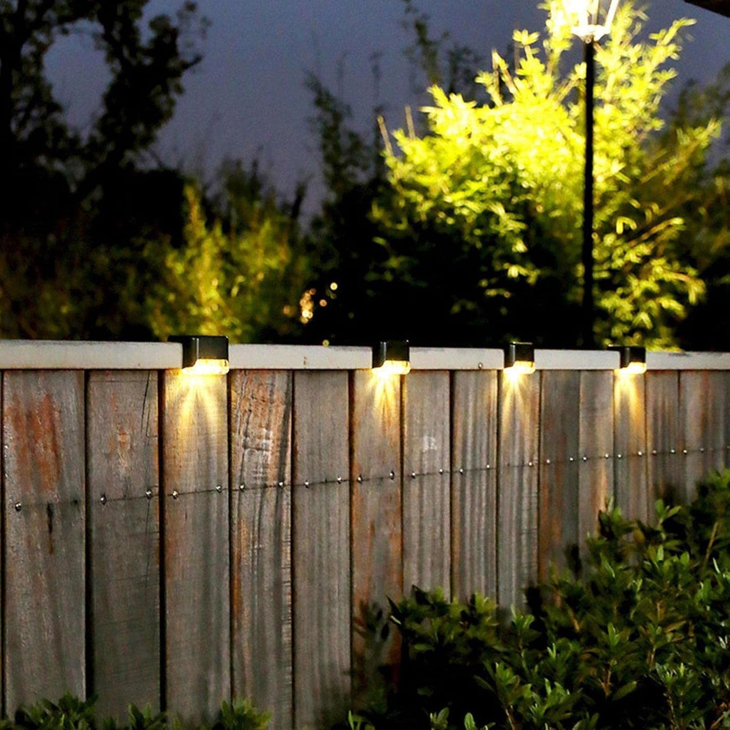 Solar Step Lights (4 Pack) – Waterproof Stair Lights with Auto On/Off Sensor