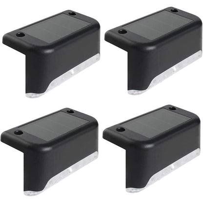 Solar Step Lights (4 Pack) – Waterproof Stair Lights with Auto On/Off Sensor