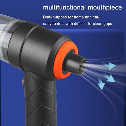 2-in-1 Cordless Mini Car Vacuum Cleaner & Air Blower – High Power USB Rechargeable Handheld Cleaner