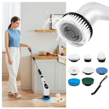 9-in-1 Electric Spin Scrubber – Cordless Power Cleaning Brush with Extendable Handle
