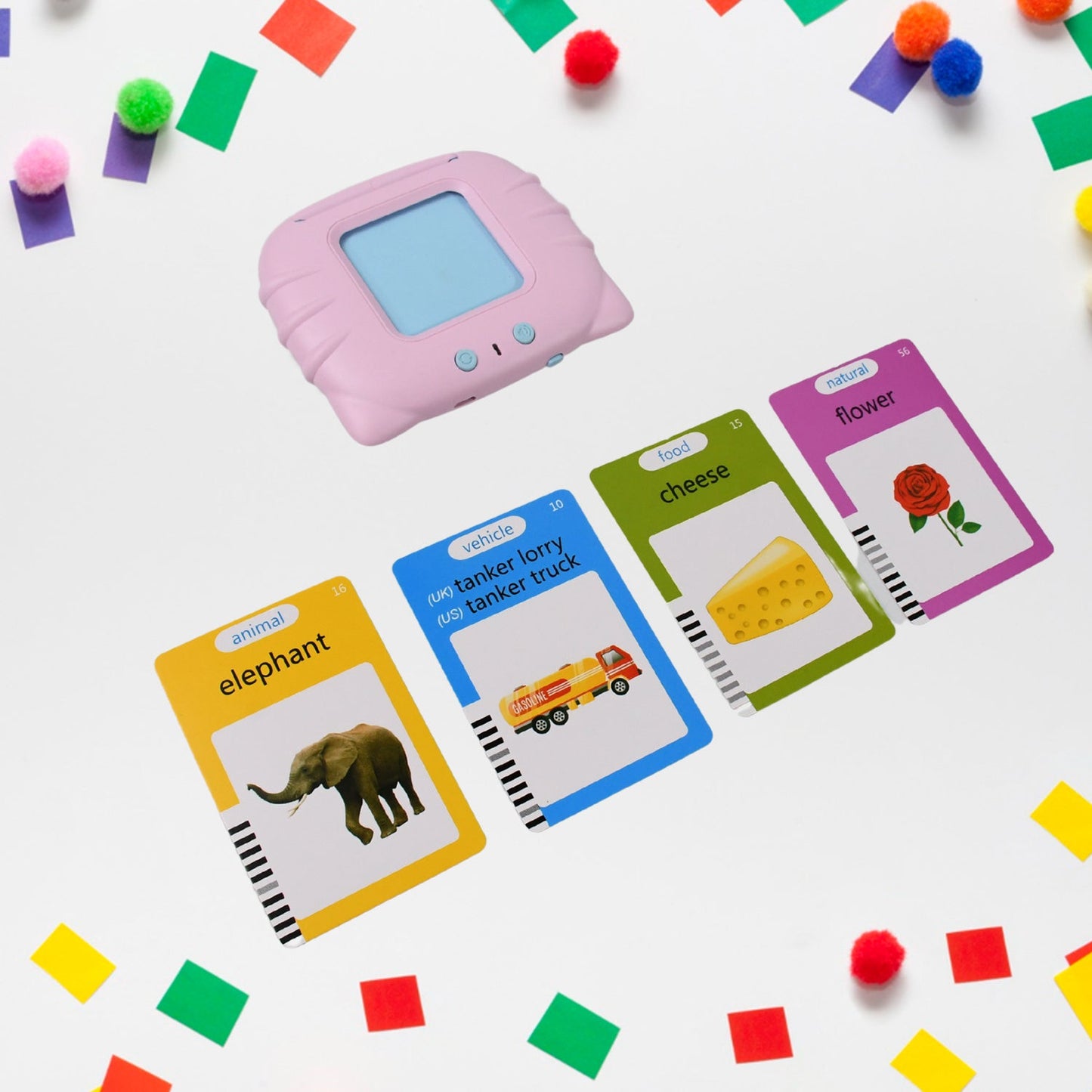 Kids Learning Flash Card Reader – 224 Words Educational Talking Toy