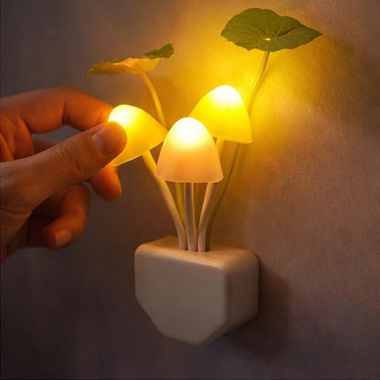 Mushroom LED Night Lamp – Auto Sensor Color Changing Night Light