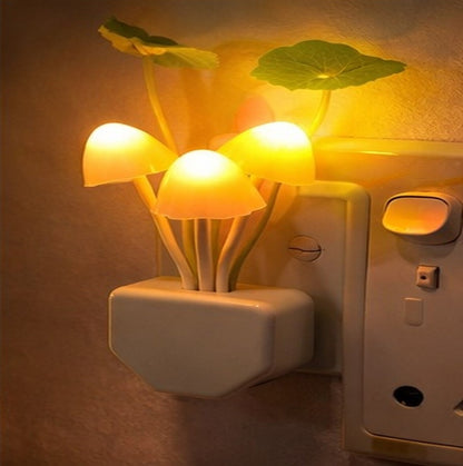Mushroom LED Night Lamp – Auto Sensor Color Changing Night Light