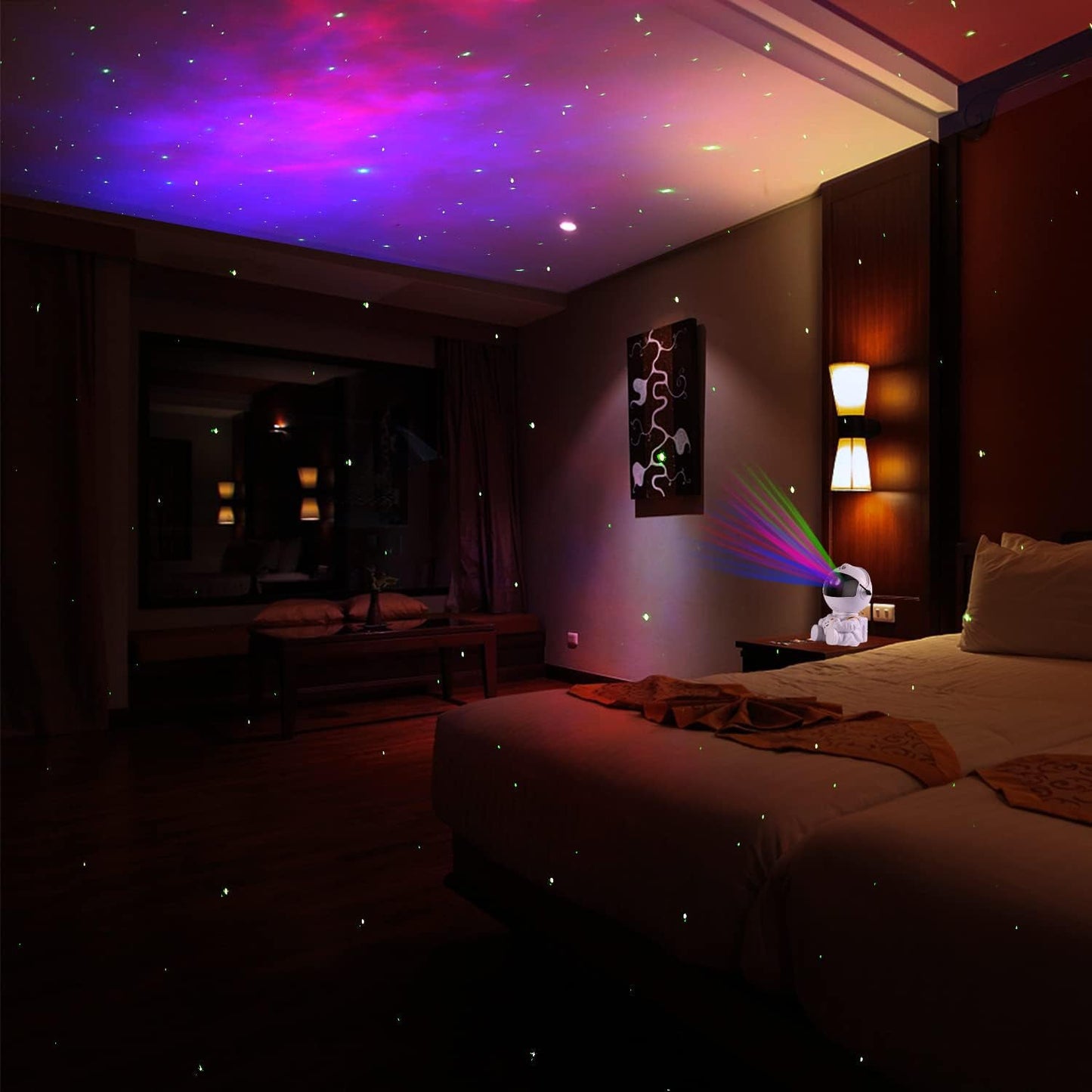 Astronaut Night Light Galaxy Projector – Remote Controlled LED Lamp