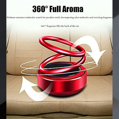 Solar Rotating Car Perfume Diffuser – 360° Automatic Air Freshener