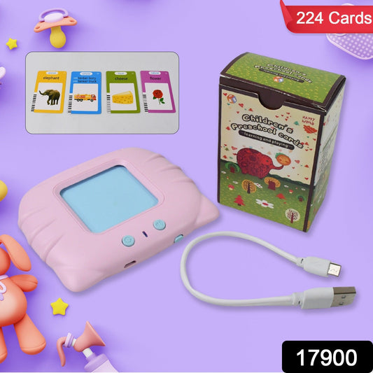 Kids Learning Flash Card Reader – 224 Words Educational Talking Toy